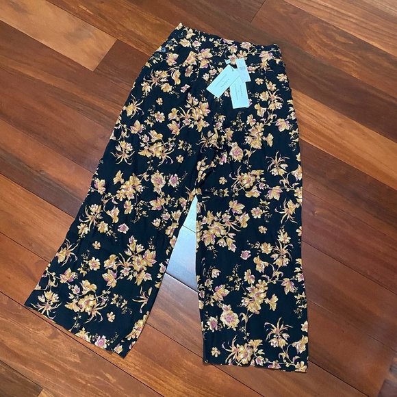 ANTHROPOLOGIE Kachel Della Floral WideLeg Trousers - Picture 6 of 8